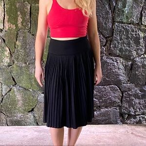 High waisted black flowy skirt from Target.